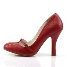 Load image into Gallery viewer, SMITTEN-20 Pin Up Couture Glamour 4&quot; Heel Red Fetish Shoes