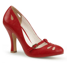 Load image into Gallery viewer, SMITTEN-20 Pin Up Couture Glamour 4&quot; Heel Red Fetish Shoes