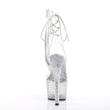 Load image into Gallery viewer, STARDANCE-1018C-7 7&quot; Heel Clear Silver Pole Dancer Platforms