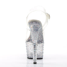 Load image into Gallery viewer, STARDANCE-708 7&quot; Heel Clear Silver Pole Dancing Platforms