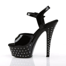 Load image into Gallery viewer, STARDUST-609 6 Inch Heel Black Patent Pole Dancing Platforms