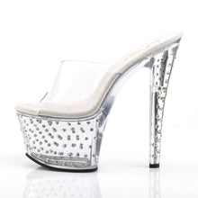 Load image into Gallery viewer, STARDUST-701 Pleaser 7&quot; Heel Clear Pole Dancing Platforms