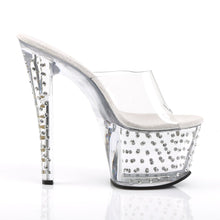 Load image into Gallery viewer, STARDUST-701 Pleaser 7&quot; Heel Clear Pole Dancing Platforms