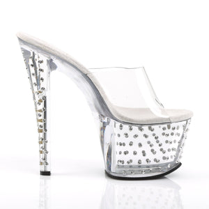 STARDUST-701 Pleaser 7" Heel Clear Pole Dancing Platforms