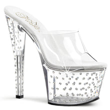 Load image into Gallery viewer, STARDUST-701 Pleaser 7&quot; Heel Clear Pole Dancing Platforms