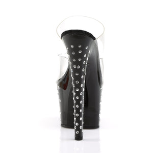 STARDUST-702 7" Heel Clear and Black Pole Dancing Platforms