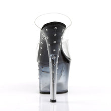 Load image into Gallery viewer, STARDUST-702T 7&quot; Heel Clear and Black Pole Dancing Platforms