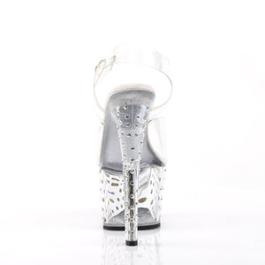 STARDUST-708 Pleaser 7" Heel Clear Pole Dancing Platforms