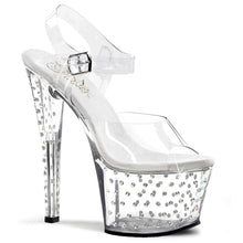 Load image into Gallery viewer, STARDUST-708 Pleaser 7&quot; Heel Clear Pole Dancing Platforms