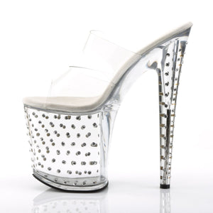 STARDUST-802 Pleaser 8" Heel Clear Pole Dancing Platforms