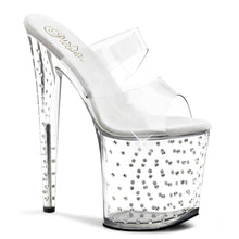 Load image into Gallery viewer, STARDUST-802 Pleaser 8&quot; Heel Clear Pole Dancing Platforms