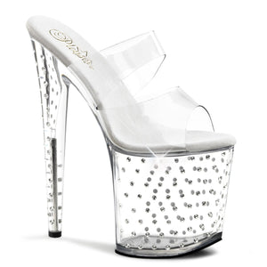 STARDUST-802 Pleaser 8" Heel Clear Pole Dancing Platforms