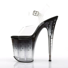 Load image into Gallery viewer, STARDUST-808T 8&quot; Heel Clear and Black Pole Dancing Platforms