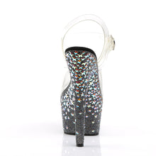 Load image into Gallery viewer, STARSPLASH-708 7 Inch Heel Clear Silver Holo Stars Sexy Shoes