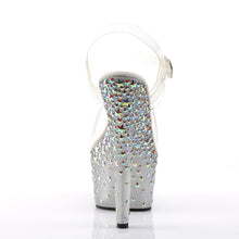 Load image into Gallery viewer, STARSPLASH-708 Clear Frost Silver Hologram Stars Sexy Shoes