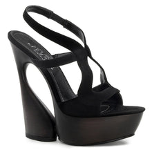 Load image into Gallery viewer, SWAN-657 Pleaser Day &amp; Night 6&quot; Heel Black Suede Sexy Shoes