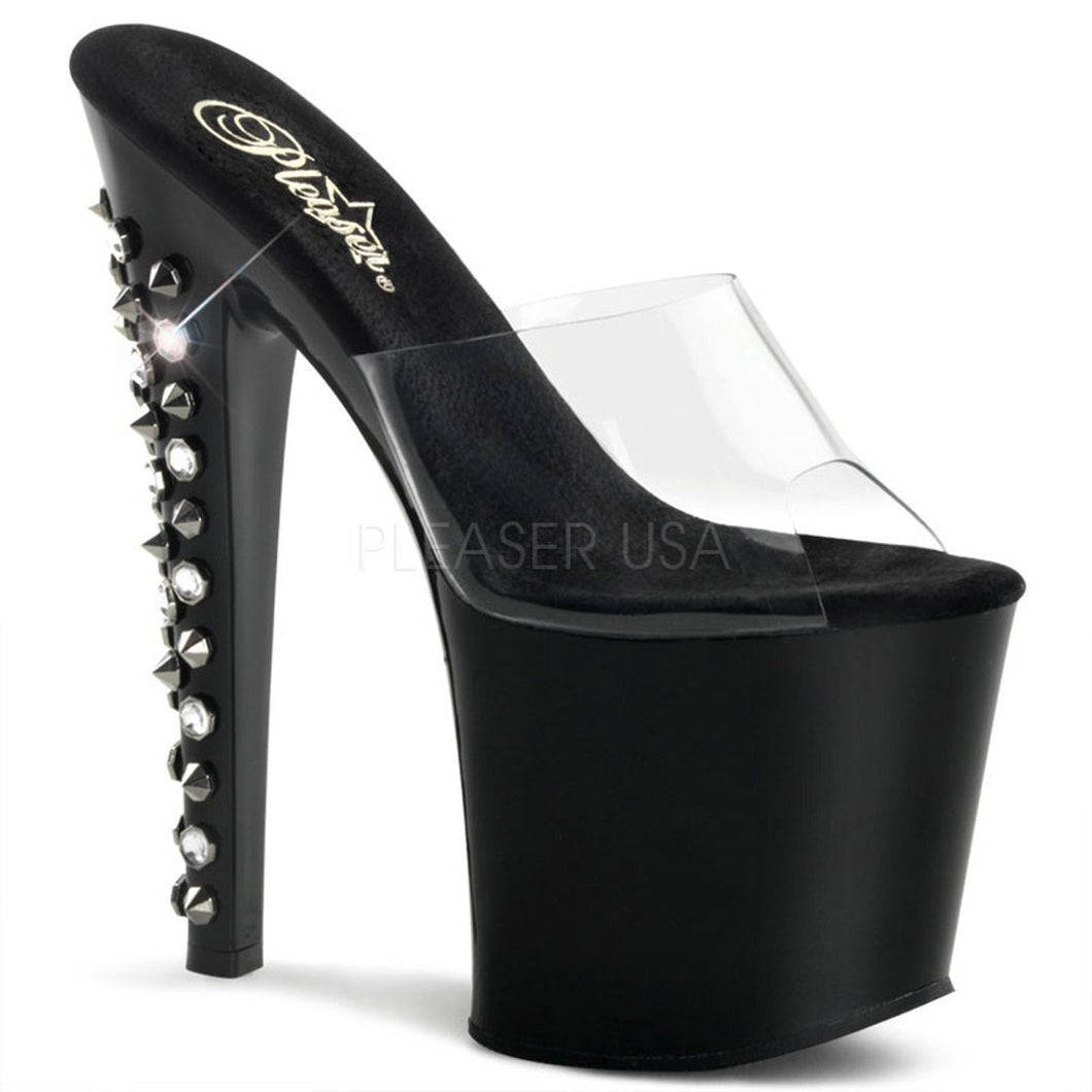 TABOO-701DS Pleaser Sexy Shoes 7 1/2 Inch Stiletto Heel Platforms Slide Slip on Shoes