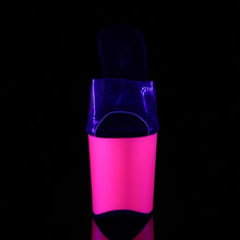 Load image into Gallery viewer, TABOO-701UV 7.5&quot; Heel Clear Neon Pink Pole Dancing Platforms