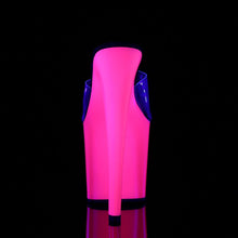 Load image into Gallery viewer, TABOO-701UV 7.5&quot; Heel Clear Neon Pink Pole Dancing Platforms