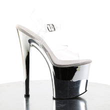 Load image into Gallery viewer, TABOO-708 7.5&quot; Heel ClearSilver Chrome Pole Dancing Platform