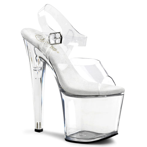 TABOO-708 Pleaser 7.5 Inch Heel Clear Pole Dancing Platforms