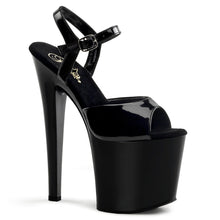 Load image into Gallery viewer, TABOO-709 7.5&quot; Heel Black Patent Pole Dancing Platforms