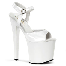 Load image into Gallery viewer, TABOO-709 7.5&quot; Heel White Patent Pole Dancing Platforms