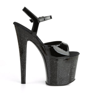 TABOO-709MG 7.5" Heel Black Patent Pole Dancing Platforms