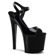 Load image into Gallery viewer, TABOO-714 7.5&quot; Heel Black Patent Pole Dancing Platforms