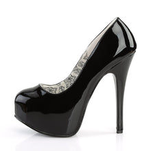 Load image into Gallery viewer, TEEZE-06 Hidden Platform 6 Inch Heel Black Patent Sexy Shoes