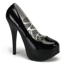 Load image into Gallery viewer, TEEZE-06 Hidden Platform 6 Inch Heel Black Patent Sexy Shoes