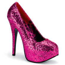 Load image into Gallery viewer, TEEZE-06G Hidden Platforms 6&quot; Heel Pink Glitter Sexy Shoes