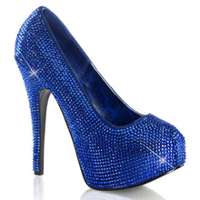 Load image into Gallery viewer, TEEZE-06R Hidden Platform 6&quot; Royal Blue Satin RS Sexy Shoes