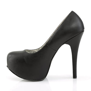 TEEZE-06W Pleaser Pink Label 6 Inch Heel Black Platform Shoe