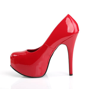 TEEZE-06W Pleaser Pink Label 6 Inch Heel Red Platform Shoes