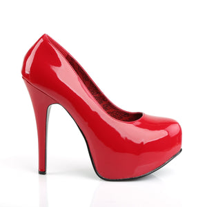 TEEZE-06W Pleaser Pink Label 6 Inch Heel Red Platform Shoes