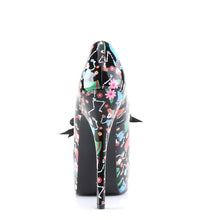 Load image into Gallery viewer, TEEZE-12-4 Pin Up 6&quot; Heel Black with Muertos Print Platforms