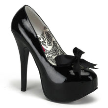 Load image into Gallery viewer, TEEZE-12 Hidden Platform 6 Inch Heel Black Patent Sexy Shoes