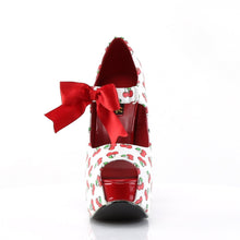 Load image into Gallery viewer, TEEZE-25-3 Pin Up Couture 6 Inch Heel Cherries Platforms