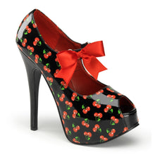 Load image into Gallery viewer, TEEZE-25-3 Pin Up Couture 6 Inch Heel Cherries Platforms