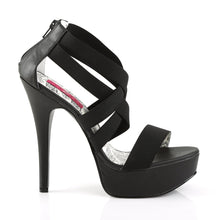 Load image into Gallery viewer, TEEZE-47W Pleaser Pink Label 6 Inch Heel Black Platform Shoe