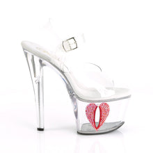 Load image into Gallery viewer, TIPJAR-708-6 Pleaser 7&quot; Heel Clear Pole Dancing Platforms