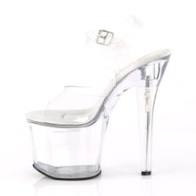 Load image into Gallery viewer, TIPJAR-708RAD Pleaser 7&quot; Heel Clear Pole Dancing Platforms