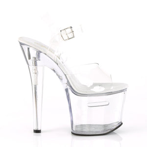 TIPJAR-708RAD Pleaser 7" Heel Clear Pole Dancing Platforms