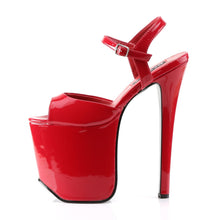 Load image into Gallery viewer, TRAMP-709 Devious Fetish Shoes 7.3&quot; Heel Red Platforms Shoes