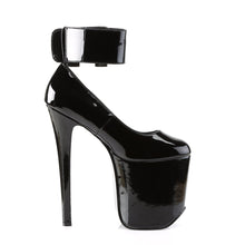 Load image into Gallery viewer, TRAMP-742 Devious Fetish 7&quot; Heel Black Patent Platforms Shoe