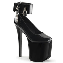 Load image into Gallery viewer, TRAMP-742 Devious Fetish 7&quot; Heel Black Patent Platforms Shoe