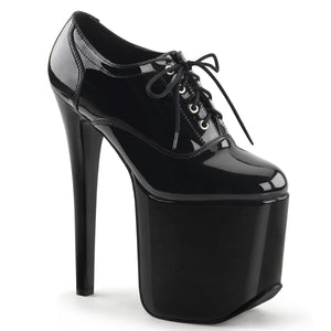 TRAMP-788 Devious Fetish 7 Inch Heel Black Platforms Shoes