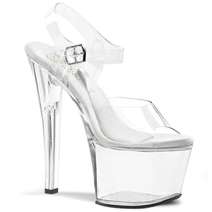 TREASURE-708 Pleaser 7" Heel Clear Pole Dancing Platforms