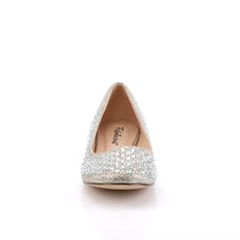 Load image into Gallery viewer, TREAT-06 Fabulicious Nude Glitter Mesh Fabric Sexy Shoes